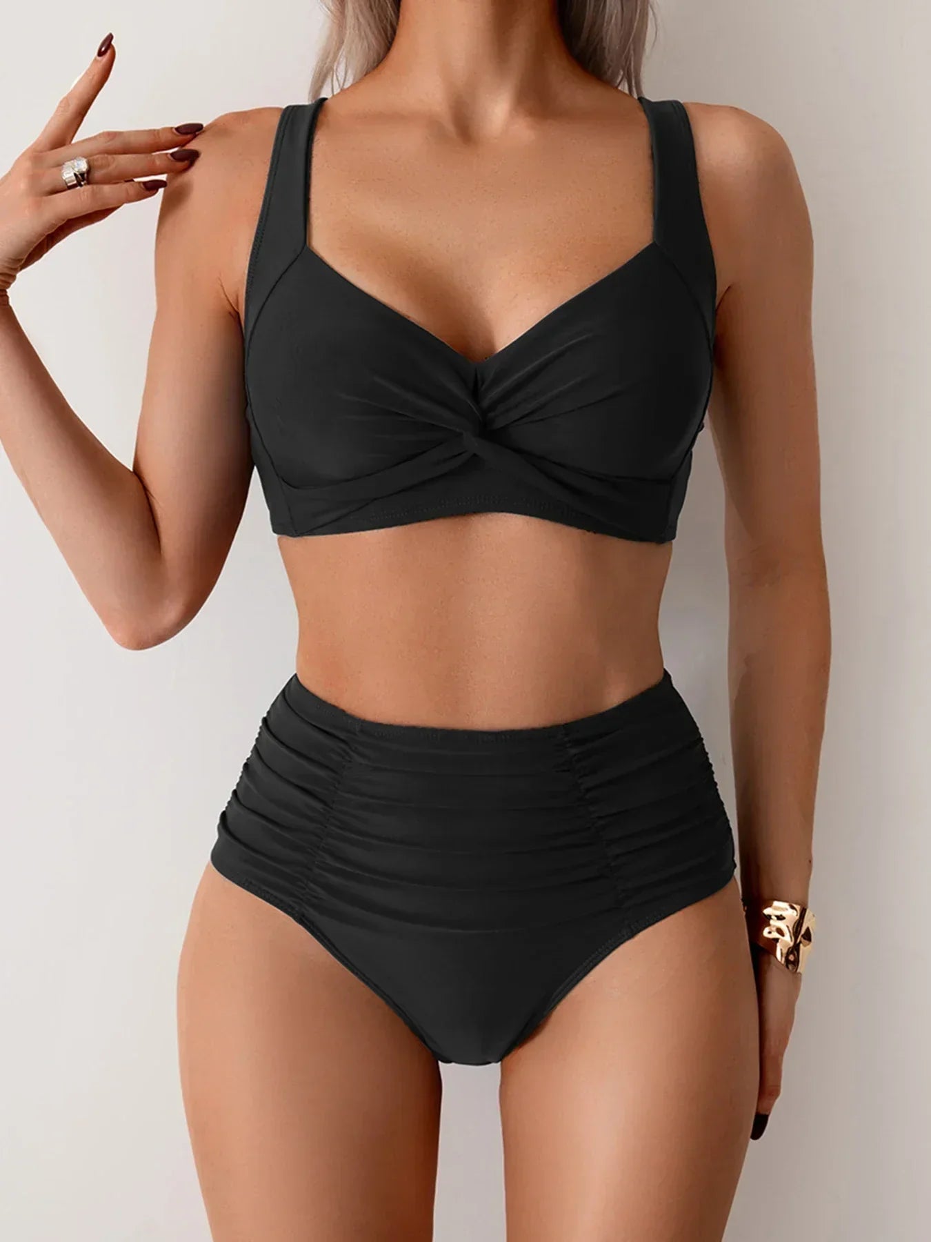 Lola | Sommerliches High-Waist-Bikini-Set