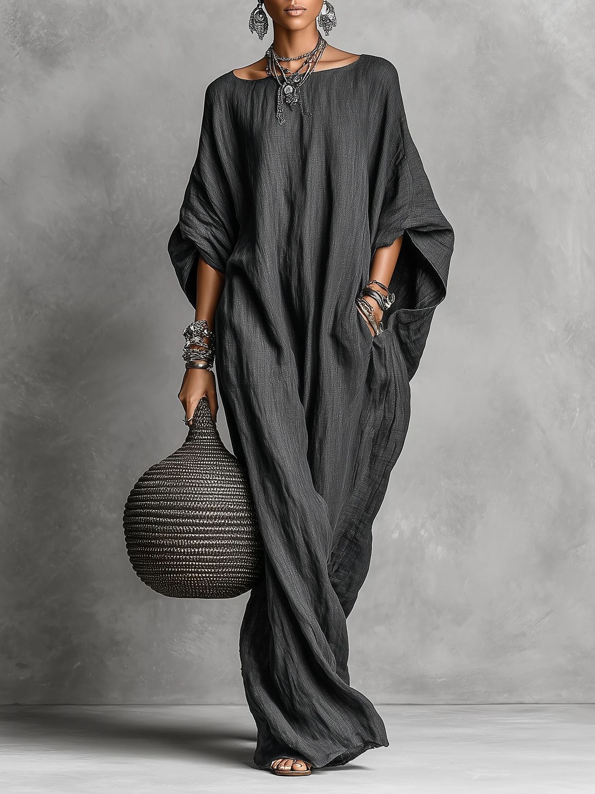 Serena | Oversize-Maxikleid