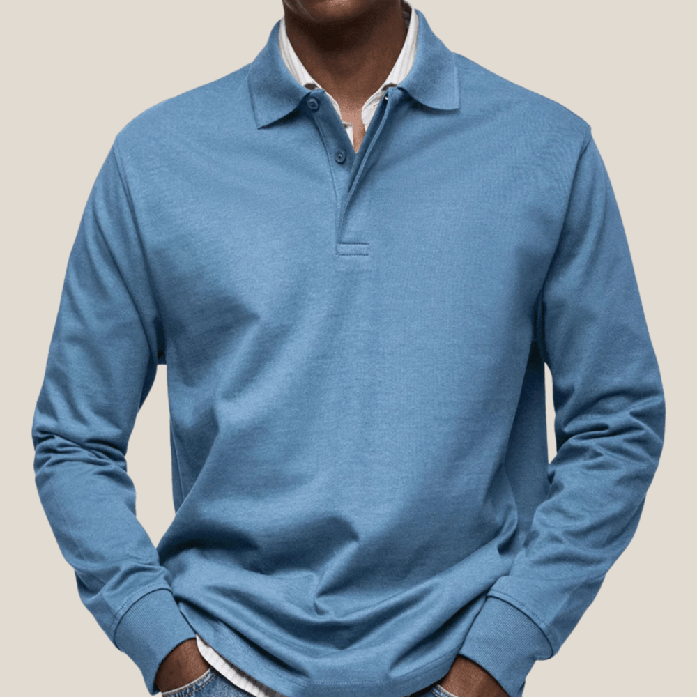 Serra™ - Luxuriöses Langarm-Poloshirt