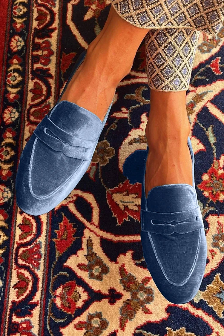Klassischer Samt-Loafer