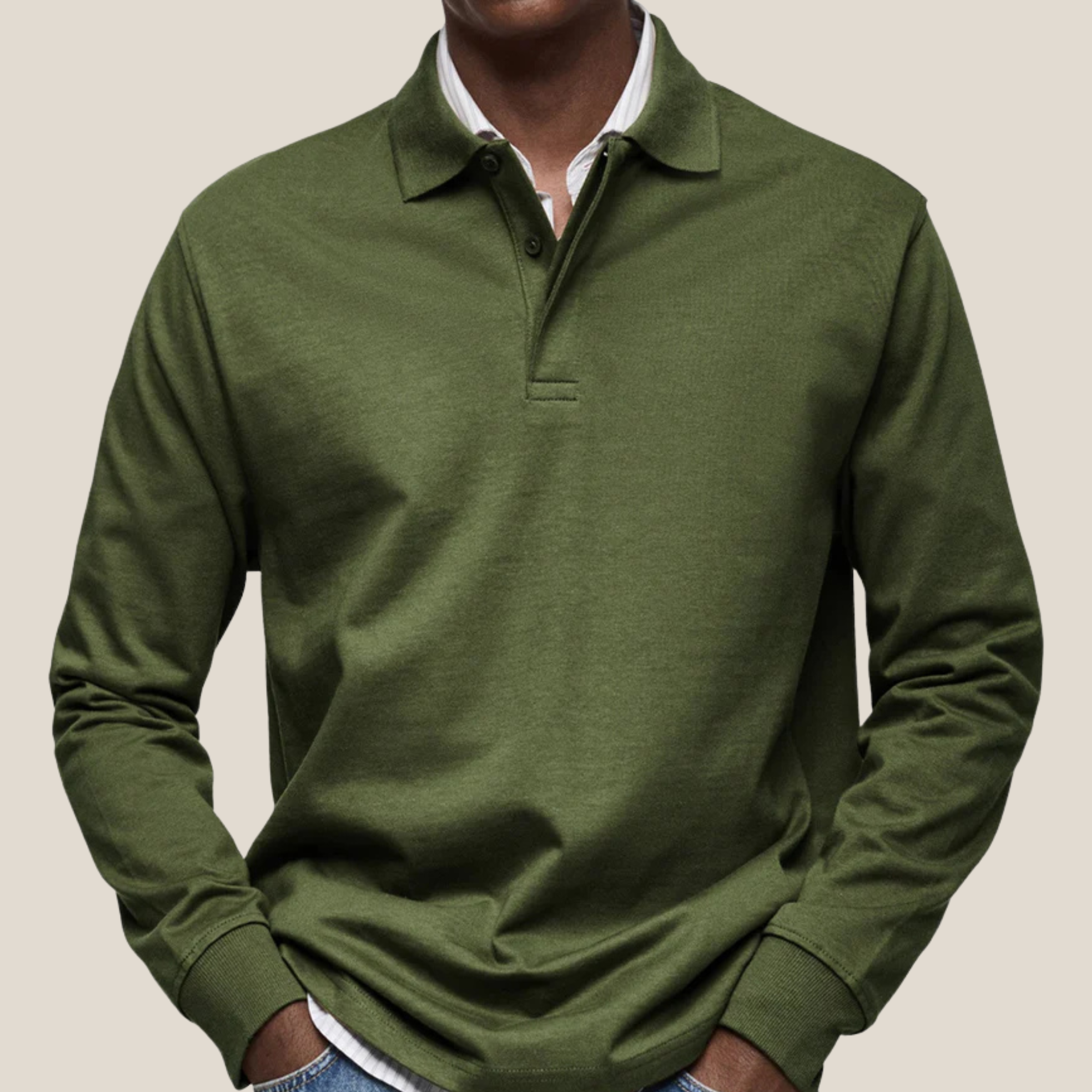 Serra™ - Luxuriöses Langarm-Poloshirt