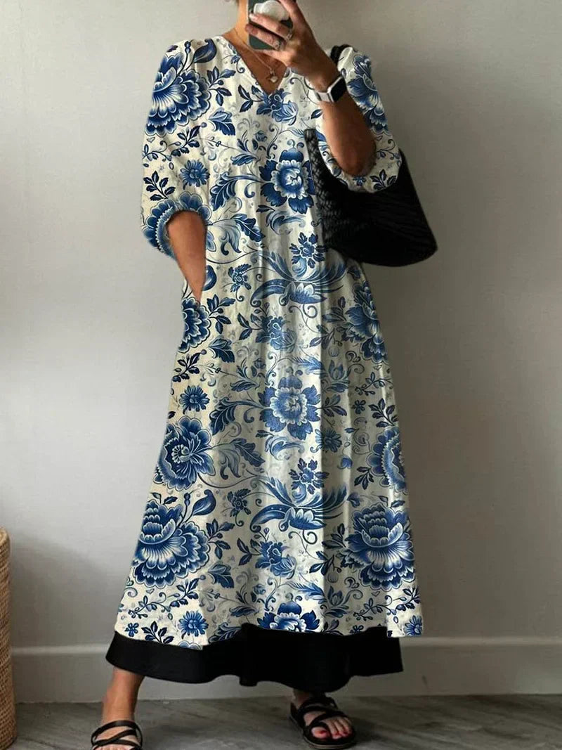 Mia Elegantes Kleid mit Print