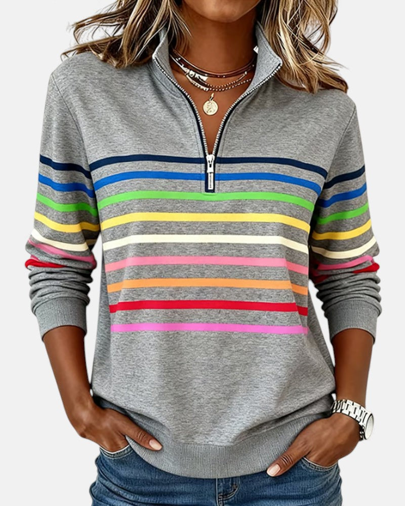 Trina-mae™ – Bequeme Striped Sweater