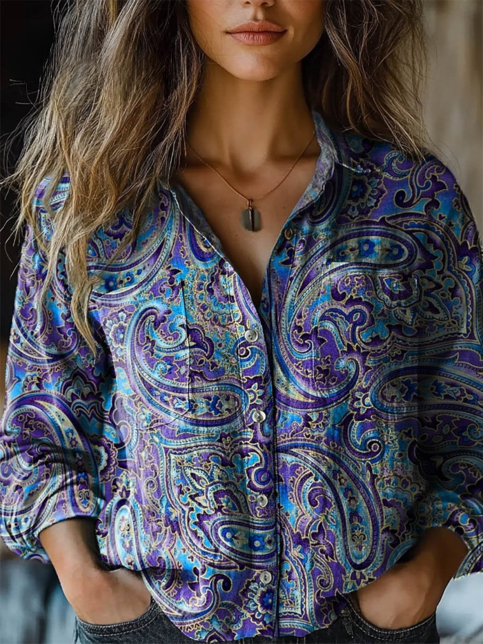 Folk Paisley Bluse