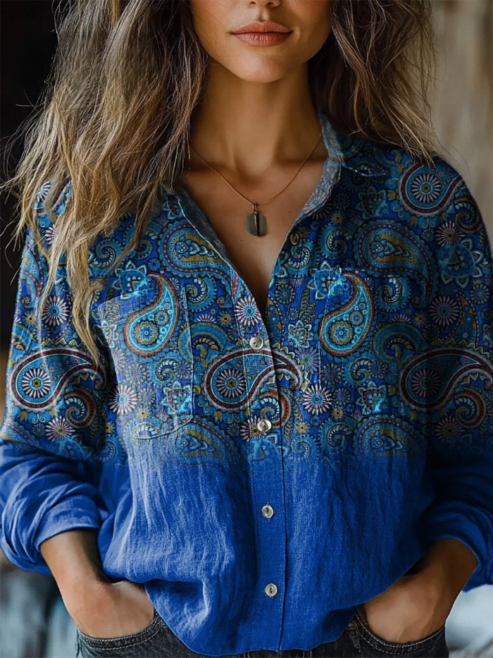 Elegante Paisley Bluse
