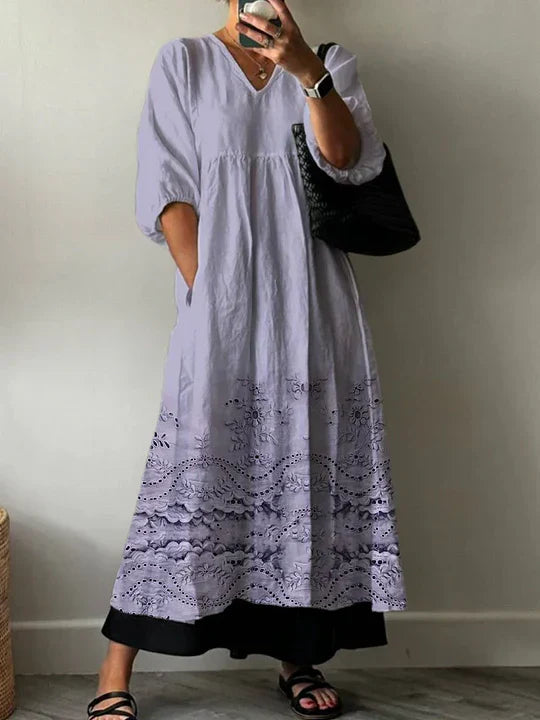 Kelsey Elegantes Kleid mit Print