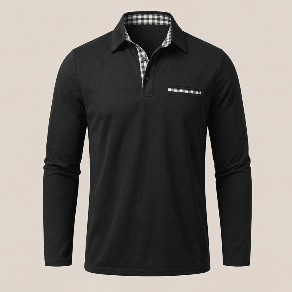 Hugo™ – Langarm-Poloshirt, Dezente Eleganz für den Winter