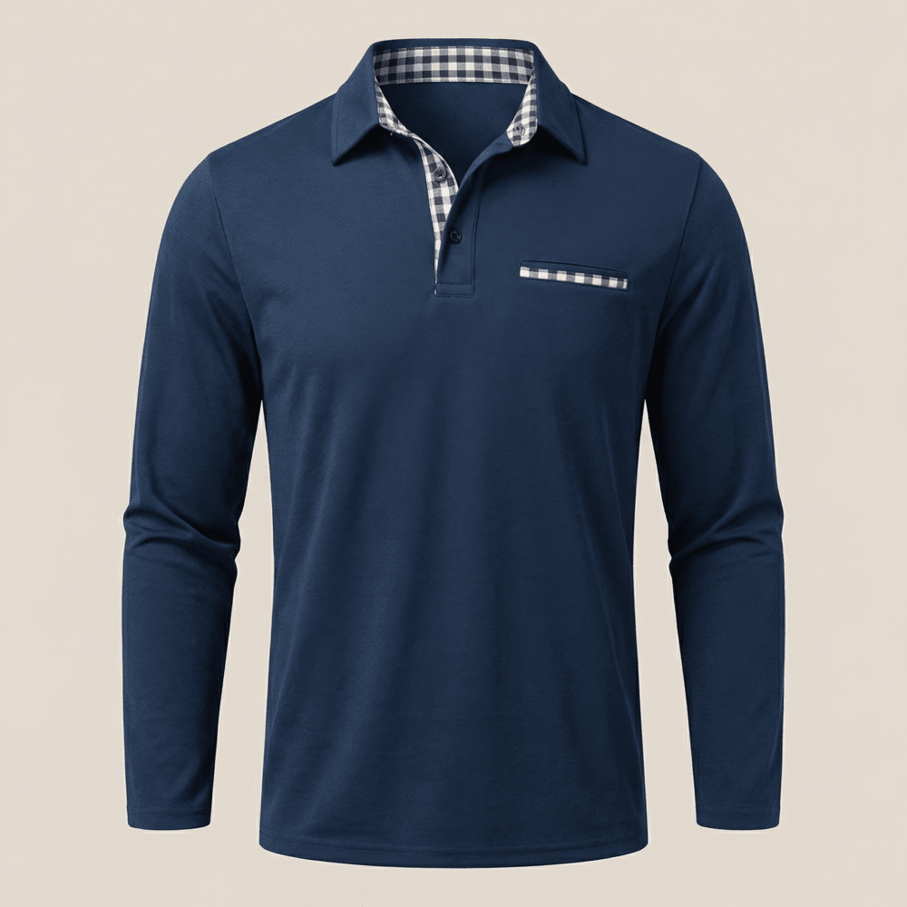 Hugo™ – Langarm-Poloshirt, Dezente Eleganz für den Winter