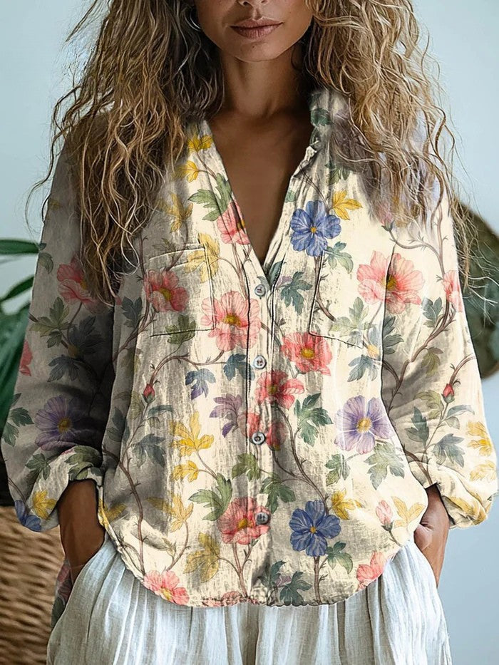 Vintage Ornament Bluse