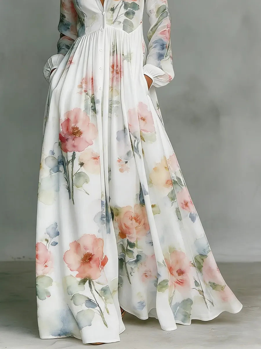Elowen | Maxikleid mit Blumenmuster