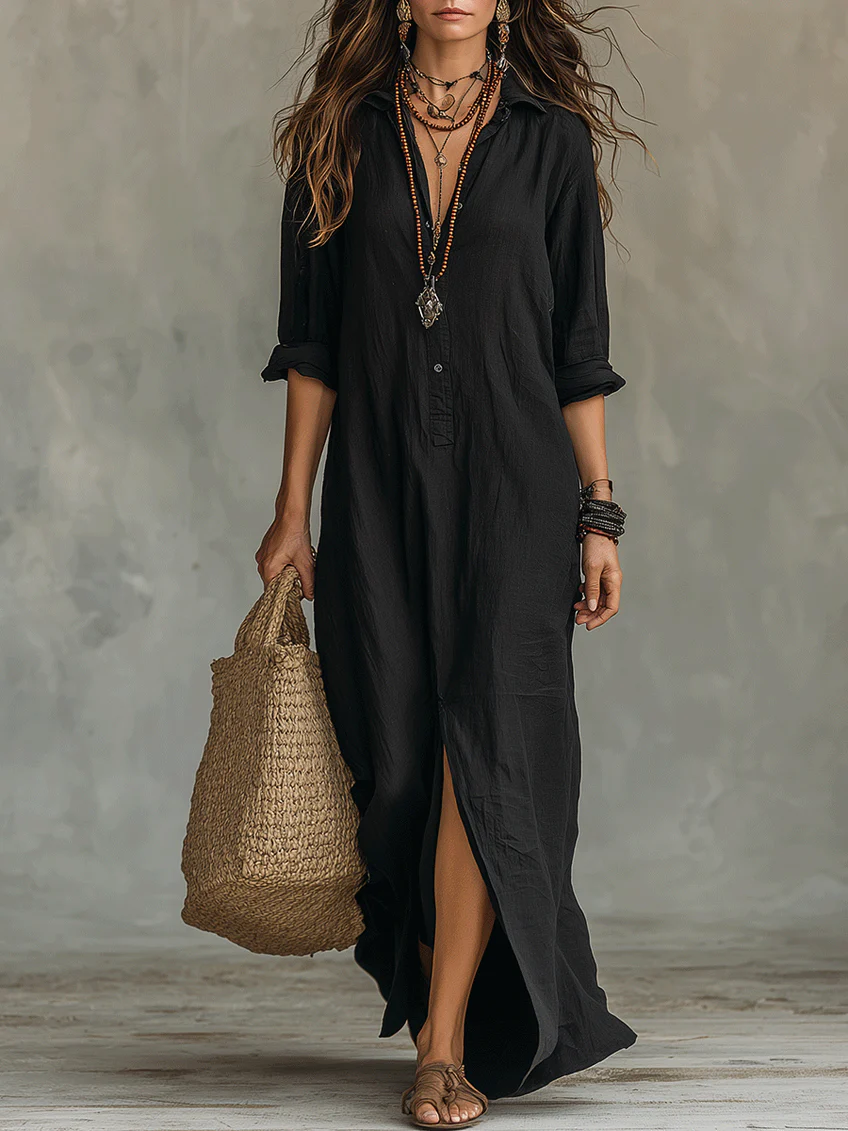 Nora | Lockeres Maxikleid
