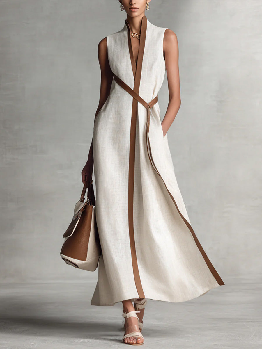 Aria | Ärmelloses Maxikleid