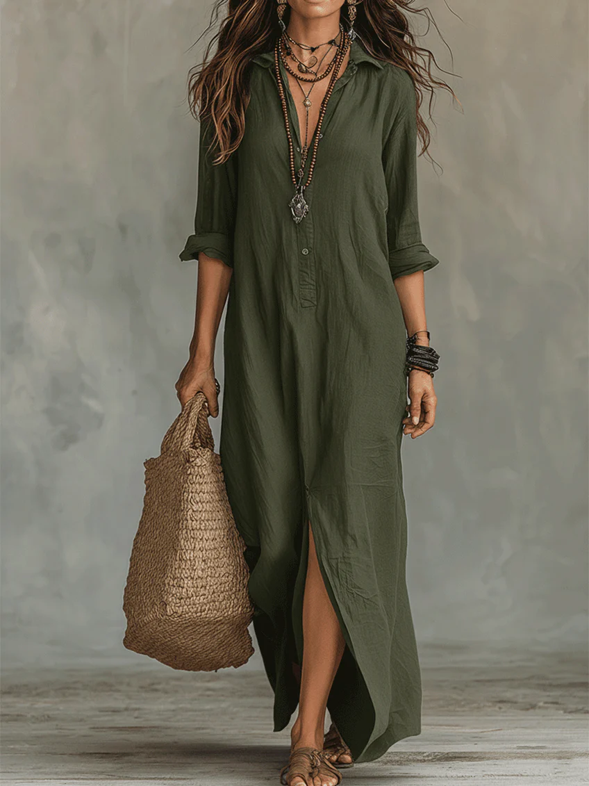 Nora | Lockeres Maxikleid