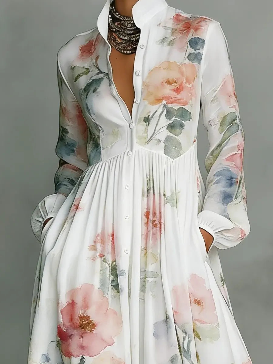 Elowen | Maxikleid mit Blumenmuster